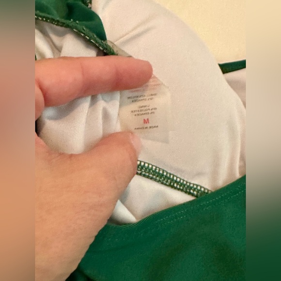 Green Halter One-Piece Swimsuit - Picture 3 of 3